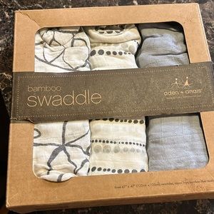 Aden and Anais Bamboo Swaddle 3 pack 47” x 47” swaddles